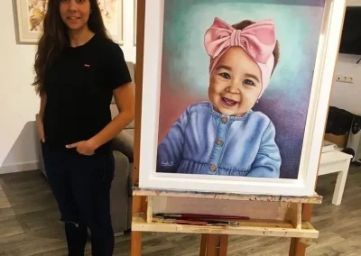 Retrato de esta artista plástica