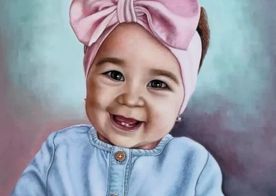 Bebe niña sonriendo